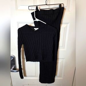 H&M‎ Mama / Maternite Black Stretchy Skirt And Top Set Size Medium